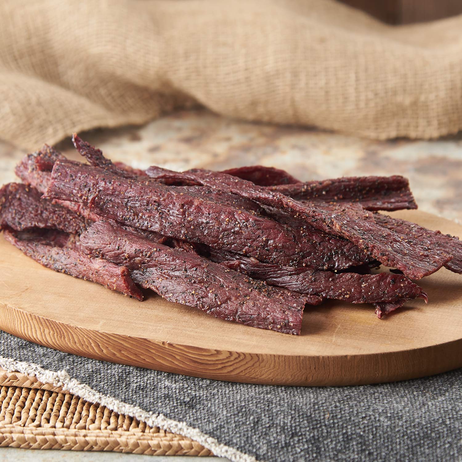 New Braunfels Smokehouse Peppered Wagyu Beef Jerky