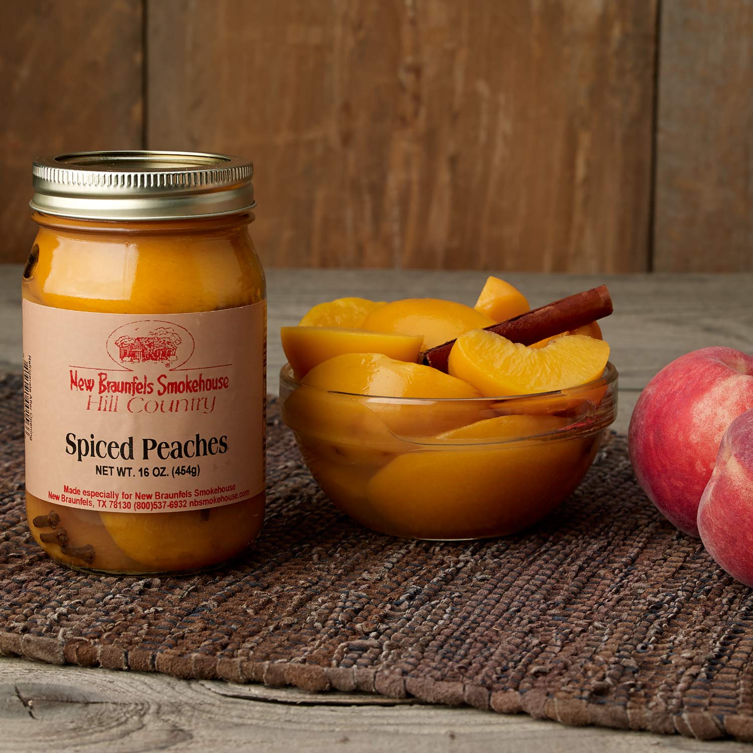 New Braunfels Smokehouse: Spiced Peaches