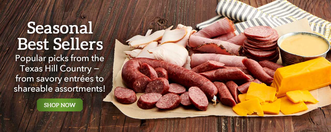 Seasonal Best Sellers - Smoked ribs, brisket, sausage, and more − made for spring cookouts and easy serving! - Shop Now